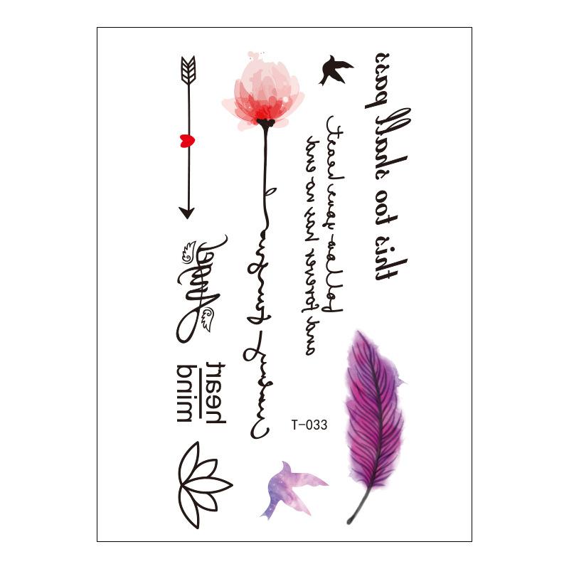 Schönheitsaufkleber Cartoon Tattoo Aufkleber Niedlicher Temporärer Tattoo Aufkleber Klein Frisch Wasserdichter Tattoo Aufkleber