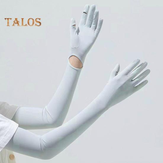 Женские длинные перчатки с защитой от ультрафиолета, перчатки с закрытыми пальцами, охлаждающие перчатки для рук, летние перчатки для вождения, занятий спортом на открытом воздухе, велоспорта