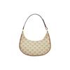 Celine Ava Monogram Print Zip Closure Leather Trim Handbag Women Handbags Beige 193952FLB-02GR