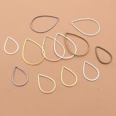 50 Water Drop Pendant Hollow Earrings – DIY Jewelry Making Accessories