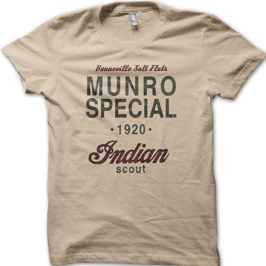 ВИНТАЖНАЯ МОТОЦИКЛЕТНАЯ Футболка Munro Special Indian 1920 Scout Biker Motorcycle Classic M