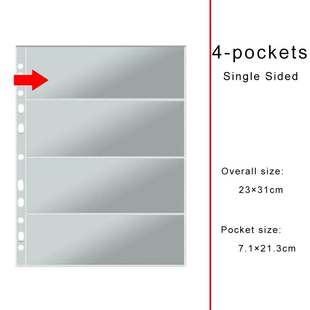 11-Hole Photo Album Pages A4 Photocards Sleeves Binder Refill Inner Page
