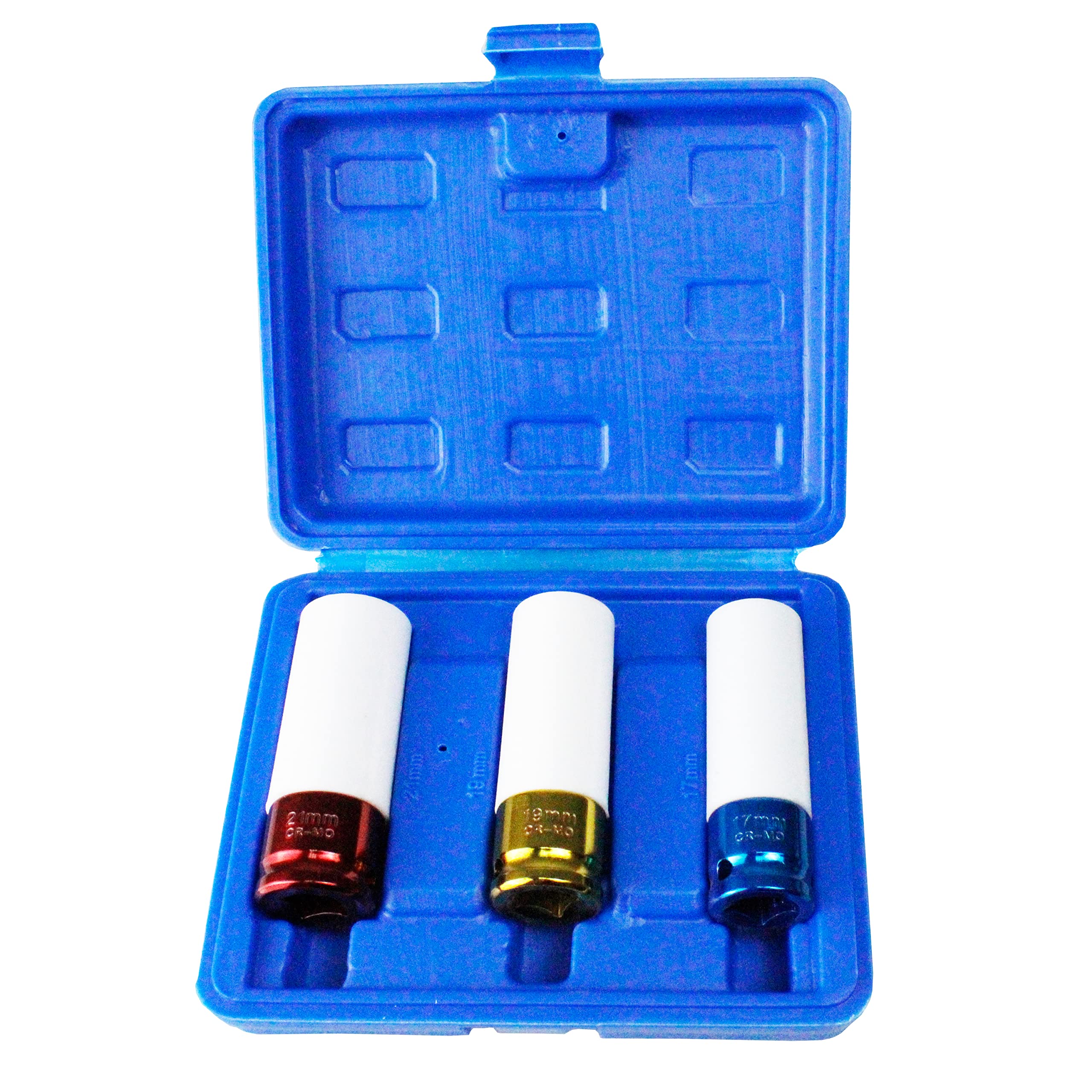 

ВФС(р) Тонкий набор торцевых головок из 3 штук, 0,7 дюйма (17 мм), 0,7 дюйма (19 мм), 17mm 19mm 21mm