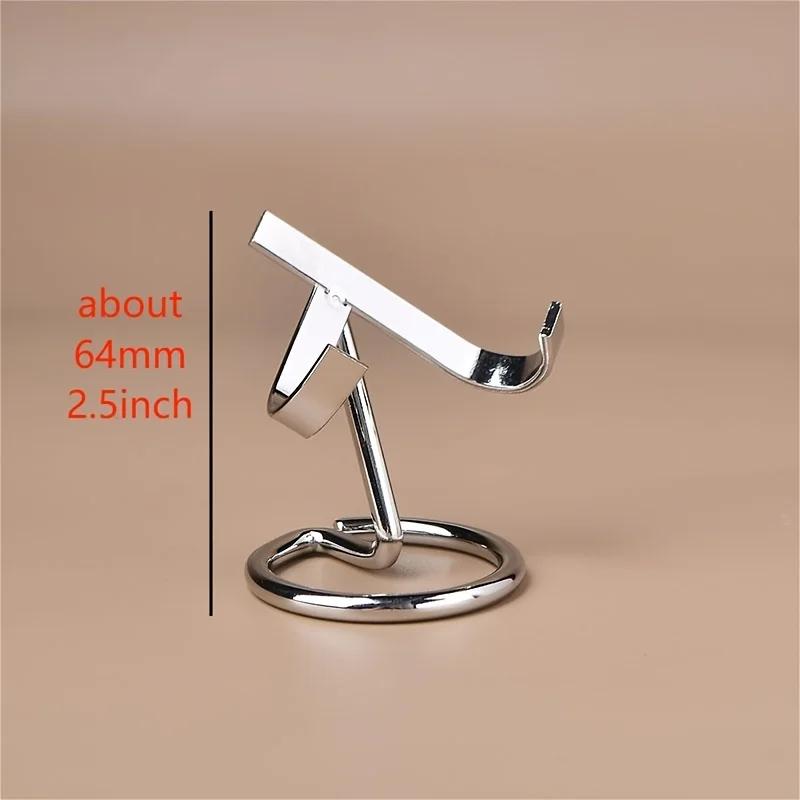 1pc Crystal Mineral Specimen Display Stand Metal Base Simple Style Crystal Display Stand Desktop Decoration Halloween Home Decor