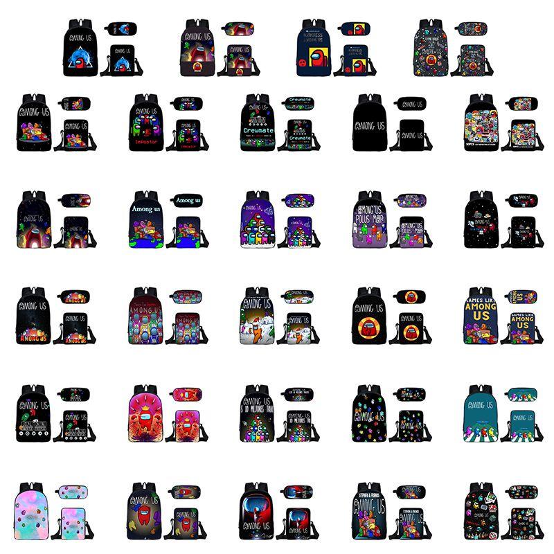 Among Us Backpack Set For Kids Stylish And Practical 3-piece School Accessory Bundle