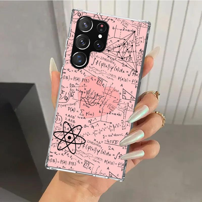 Physics Chemical Mathematics Phone Case for Samsung Galaxy S26 S24 S23 Ultra S25 Edge S22 S21 Plus S20 FE + Soft Print Shell Fun
