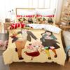 Anime SPY×FAMILY Bedding Set Anya Forger Duvet Cover Set Microfiber Single Queen King Twin Full Size Duvet Cover For Gifts