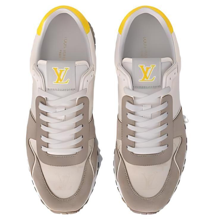 Louis Vuitton Run Away Cow Leather Low Top Casual Shoes Men's Taupe 1ACD6C