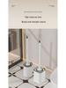 Wall-Mounted Bathroom Toilet Brush Set with Long Handle and Base - New Model for Efficient Cleaning