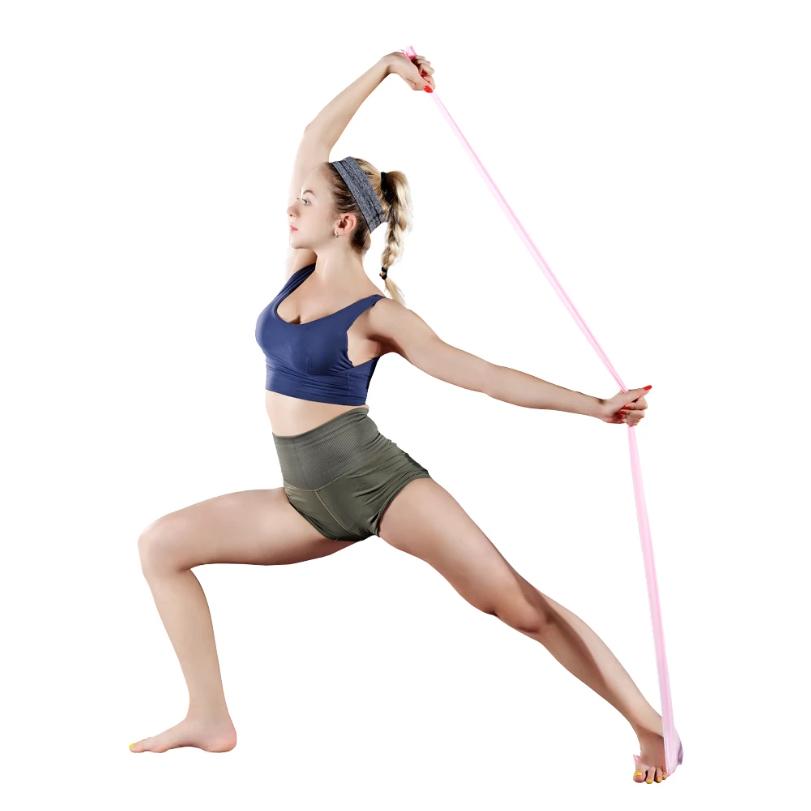 Yoga Pilates Widerstandsband für Körper Unterkörper zu Hause Kraft Elastische Trainingsbänder Lange Trainings-Dehnbänder