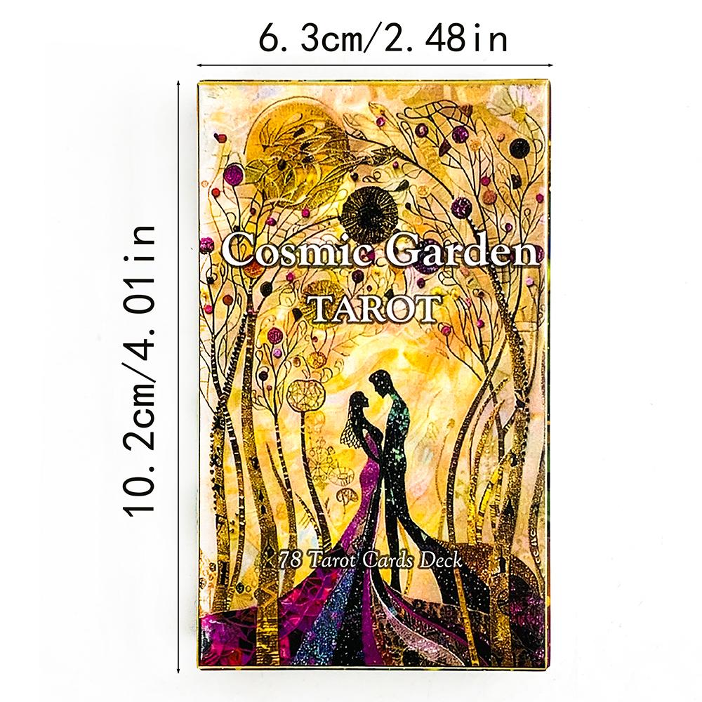 Newest Cosmic Garden Tarot Deck Tarot Cards Fortune Telling Game Card Divination Fate Party Oracle Board Game Family Party Game
