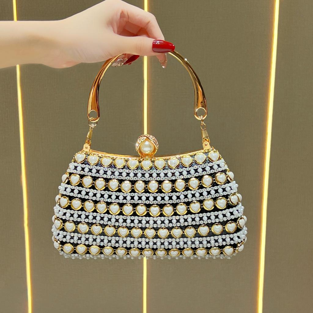 Borsa da sera, Borsa alla moda, Borsa a tracolla con catena, Borsa a spalla di nicchia