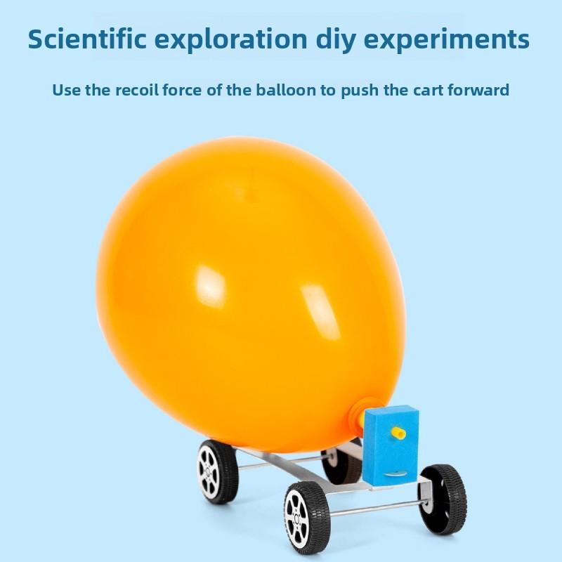 Air Power Science Toy With Car Model For Kids Educational Diy Experiment Set