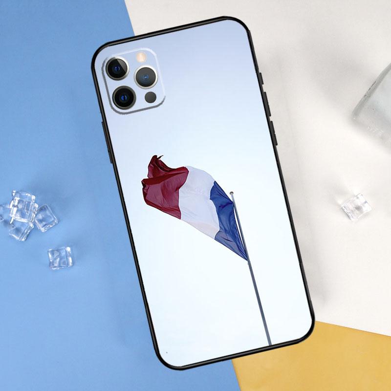 France National Flag Phone Case For iPhone 16 Pro Max 13 12 Mini 11 14 15 Pro Max XR 16 15 Plus 16e Cover Shell