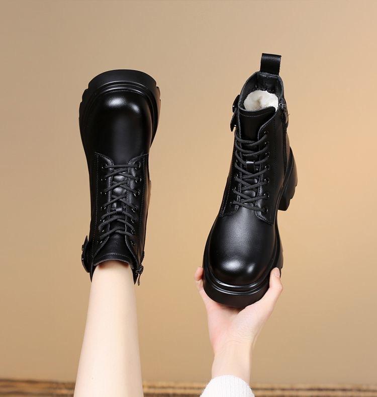 Snøstøvler V vintersko Dame Fortykket såle Dame Ankelstøvletter Vatterte Varme sko