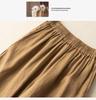 Women's Ethnic Embroidered Lace Trim Cotton Linen Harem Pants - Early Spring Loose Fit, Elastic Waist