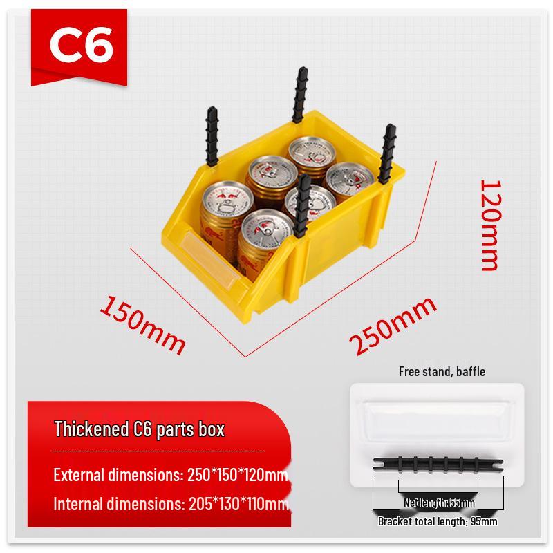 Slanted Mouth Plastic Storage Box for Screws and Tools – Classified Component Shelf