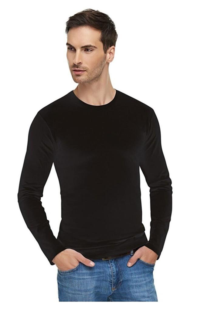 Pánské tílko s dlouhým rukávem Zero Collar Elastane Bavlněné tílko