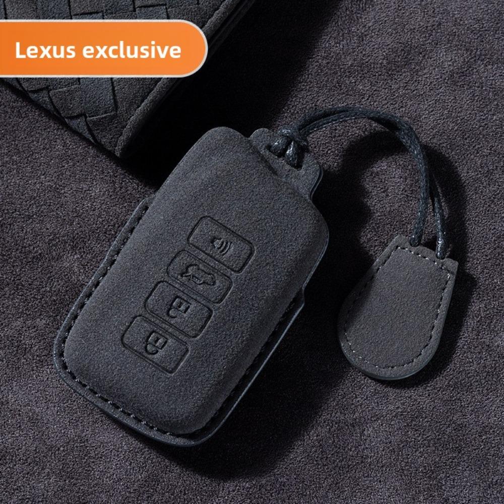 Premium Suede Key Cover for Lexus ES300H NX260 UX LS500 Car Keys Durable and Stylish