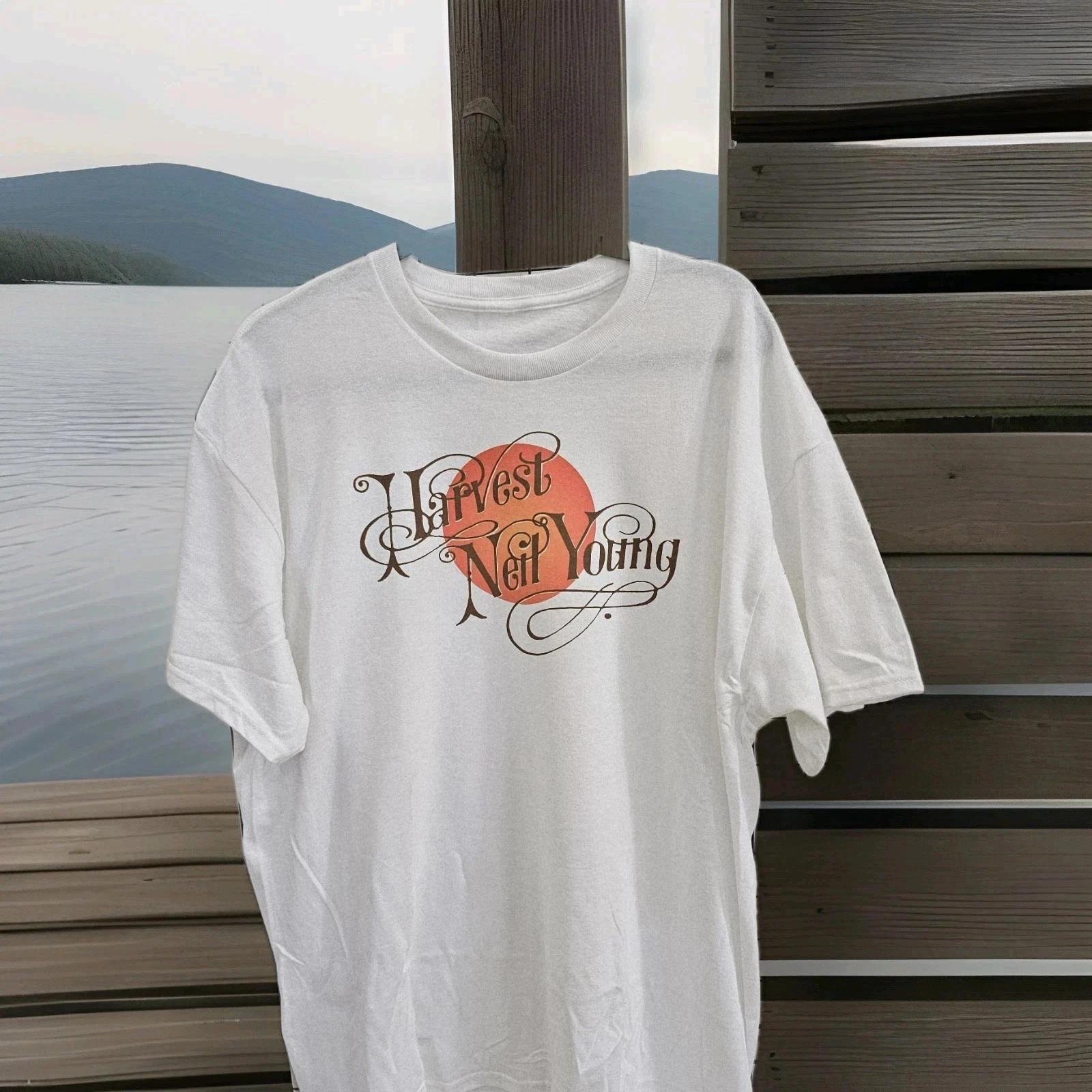 Neil Young 1972 Harvest Moon Cotton T -Shirt M