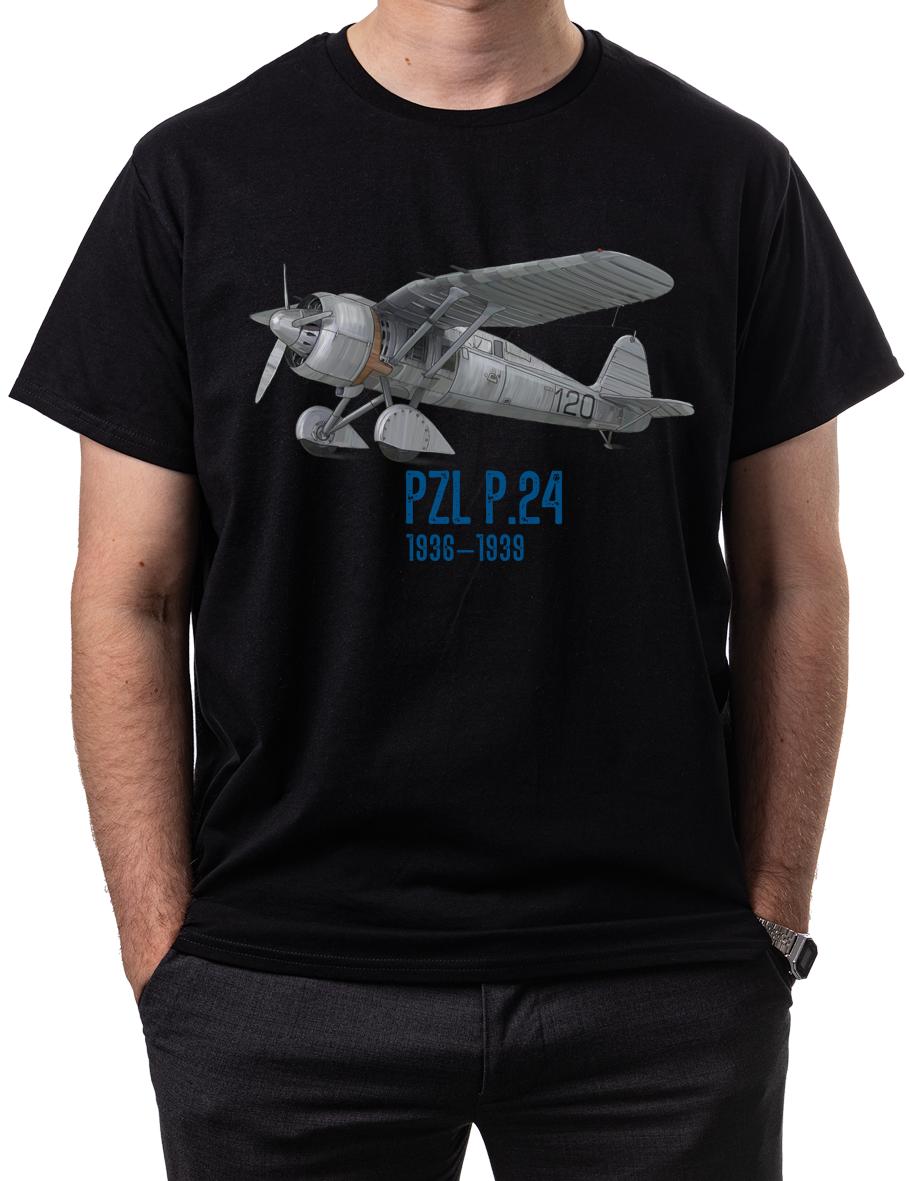 

Vintage Polish PZL P24 Fighter Aircraft TShirt New 100 Cotton ONeck Summer Short Sleeve Casual Mens Tshirt Size S3XL 4XL