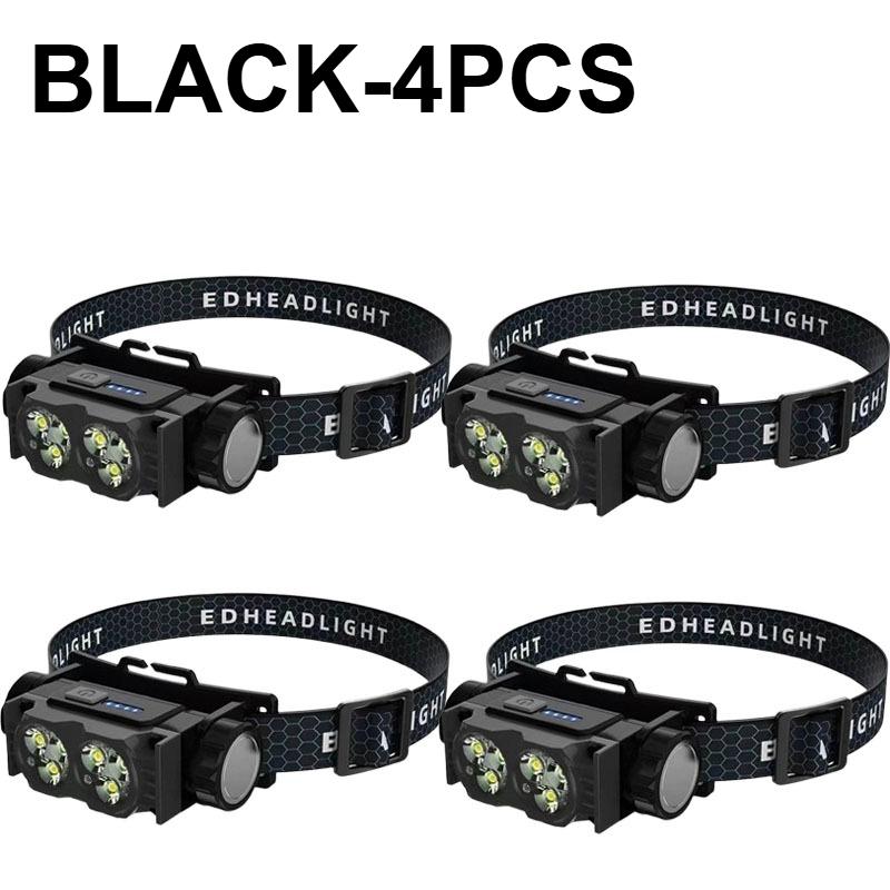 USB RechargeableLEDWork Headlamp with Battery Indicator Hands Free Magnetic Design AdjustableAngle Headlight for Fishing Camping
