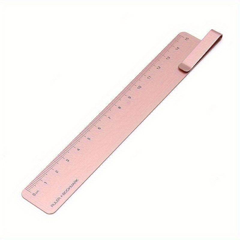 1Pc Bookmark Ruler Metal Ruler Painting Cartography Ruler Student Learning School Office Stationery Supplies
