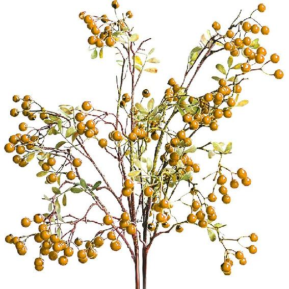 

3Pack Artificial Red Berry Stems, 27.5 Inches Faux Artificial Berry Flowers Bouquet for Table Centerpiece Vase Home Wedding Christmas Holiday Decor помаранчевий