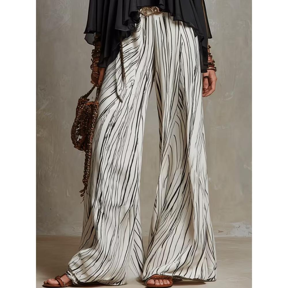 Elegant Cotton Linen Baggy Pants Fashion Women High Waist Drawstring Pocket Loose Wide Leg Pant Casual Streetwear New Trousers