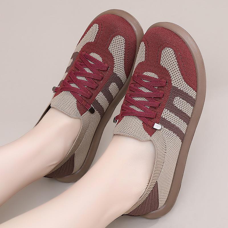 Shoes women's summer new German training shoes single shoes shallow mouth breathable one pedal mother shoes casual women's shoes