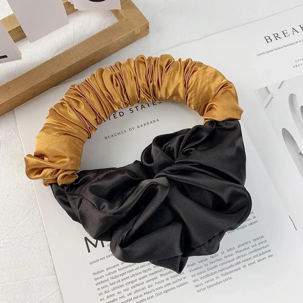 Heatless Curling SilkS Scrunchies Soft Elastic Satin Silk Scrunchies Hair Ties Sleepy Styling Accessories Ponytail Holder