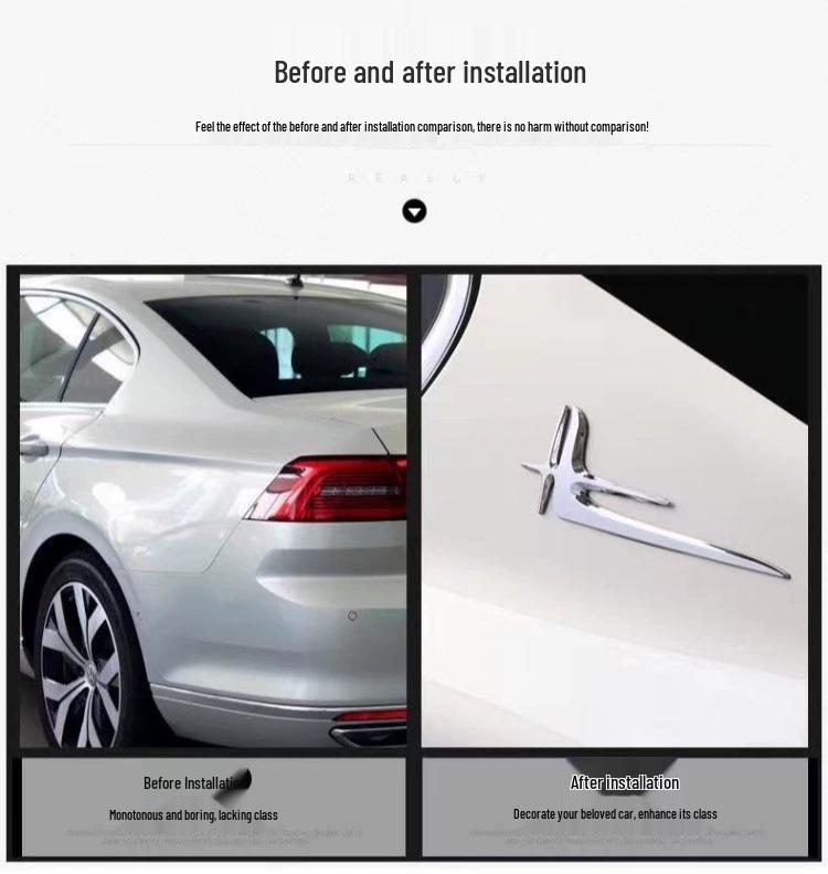 Mercedes-Benz C- & E-Klasse Langversion Seitenlogo Dekorative Autoaufkleber