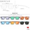 BARCUR Original Design Natural Wood Sunglasses Polarized Business Sun Glasses for Men Eyewear Square Luxury Brand Eyewear