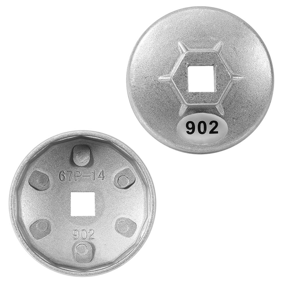 67mm 14 Nuten Aluminiumkappe Ölfilterschlüssel Kartusche Auto Stecknuss Abzieher Werkzeug