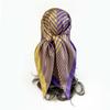 Fashion Ladies Silk Scarf Large Square Scarf 90cm Back Print Turban New Silk Satin Shawl Ladies Scarf