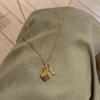 Gold Square Block Necklace, 2026 New Premium Minimal Delicate Clavicle Chain for Women