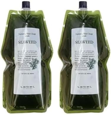 

Set of 2 Lebel Natural Hair Soap with SW (Seaweed) 1600ml Refill