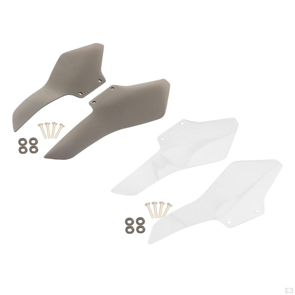 Deflectoare de vânt pentru parbriz lateral pentru motociclete, accesorii ușor de instalat,