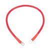 23.6in Ground Wire 4AWG 25mm2 150A High Toughness Earth Cable for Battery Inverter Fuse HolderRed