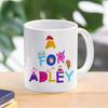 A for Adley Mug Ice Cream Unicorn Rainbow Mug Office Breakfast Coffee Milky Cup 11oz Office Water Tea Cup Birthday Gift