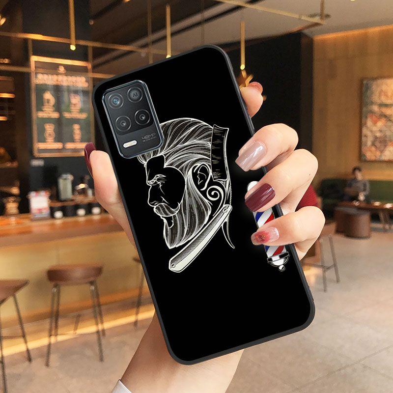 Funda Funny Letter Barber Shop Hair Phone Cover For Oppo Realme 8Pro 6PRO 6i 7pro 9i 9pro C11 C21Y C21 C25Y C25S C3 Q3S XT Cases