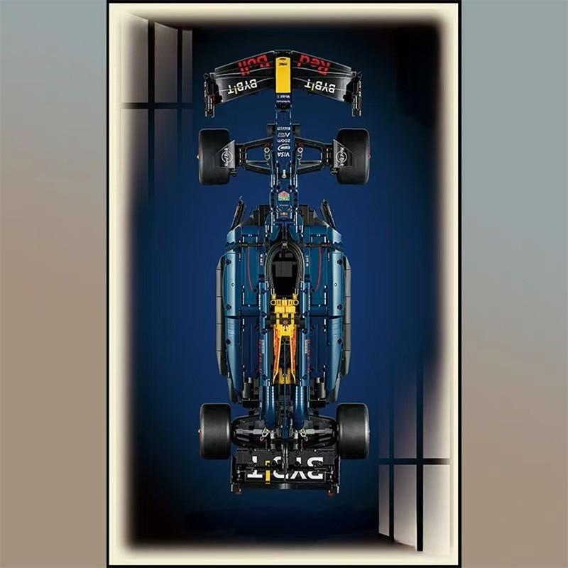 NEW LED Display Wallboard Suitable for LEGO 42206 RB 20 - F1 building block car model Wall Mount Display box Photo Frame