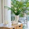 White Ceramic Vase Cute Cat Flower Vase, Modern Vase for Minimalist Decor for Table Decor, Shelf Vases for Decoration, Entryway Decor Vase