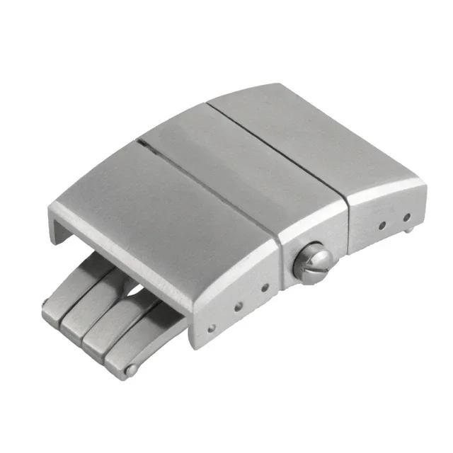 

For Ulysse Nardin Athens Watch Strap Fold Buckle Rubber Silicone 316L Stainless Steel Butterfly Clasp Watchband Accessories 20mm 20mm срібний