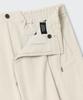 MUSINSA STANDARD 14W Corduroy One-Pleat Wide Elastic Pants [Cream]