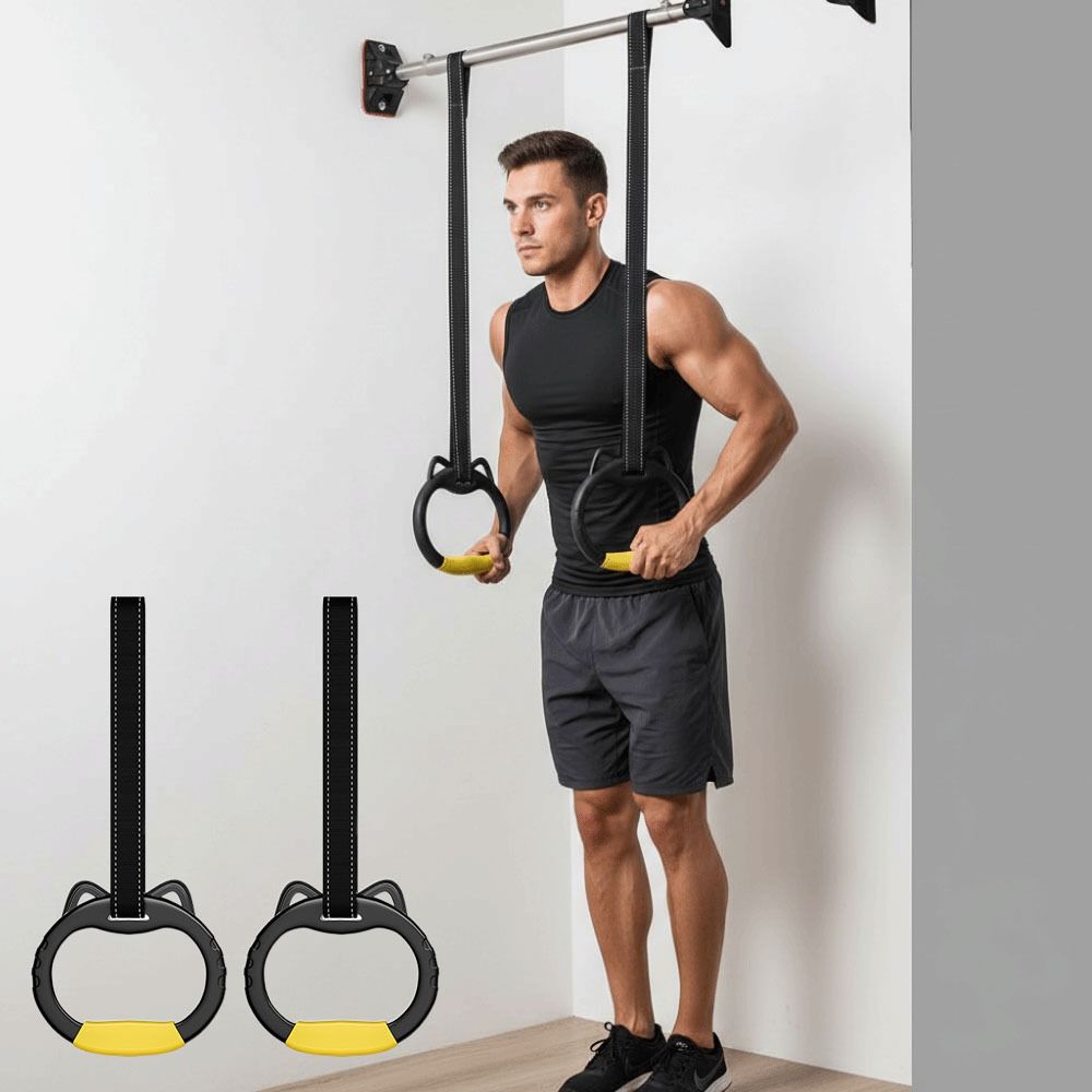 Mit Gurten Klimmzugstange Langlebiger Fitness-Trainingsring Workout Gea Gymnastikringe Fitness-Training