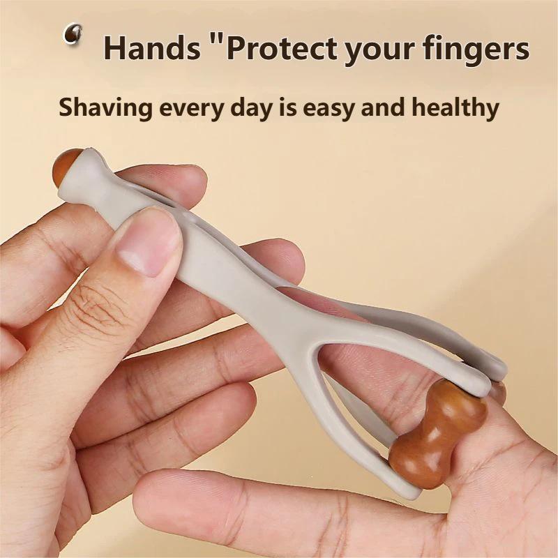 Portable Solid Wood Finger Massager Roller: Multifunctional Meridian Kneading Tool