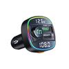 C22 Dual Display Voltage Detection Car Mp3 Bluetooth Player Usb Fast Charging Charger Car Fm Transmitter