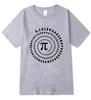 Unisexs High Quality Cotton Blendfunny Pi Design Print Summer Loose ONeck Unisex Tshirt Short Sleeve TShirt Male Tees Top