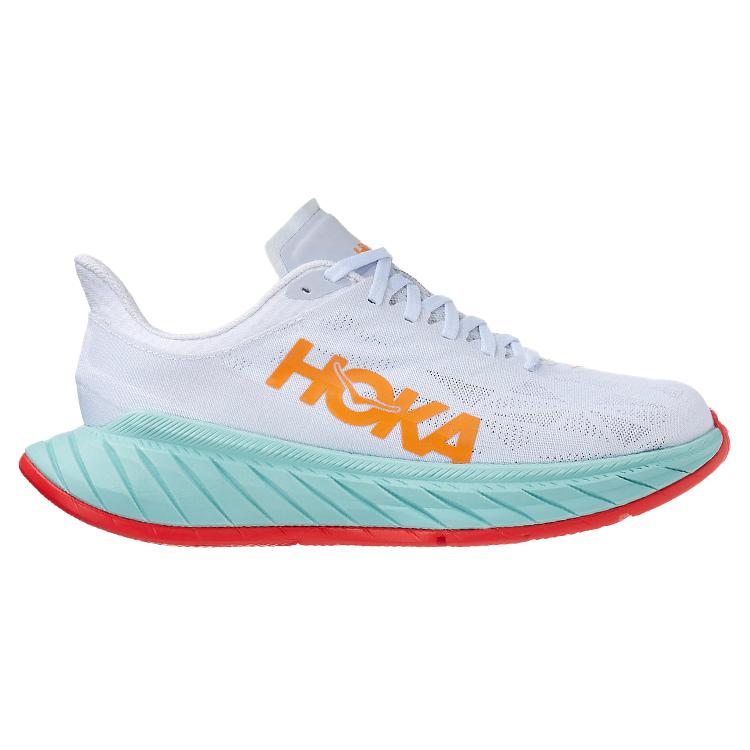 HOKA One One Carbon X 2 White Blazing Orange Dámská 1113527-WBOR